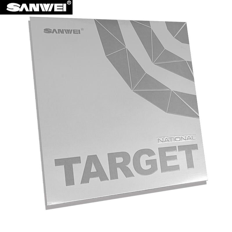 Sanwei Table Tennis Rubber Target National (Black/Red)