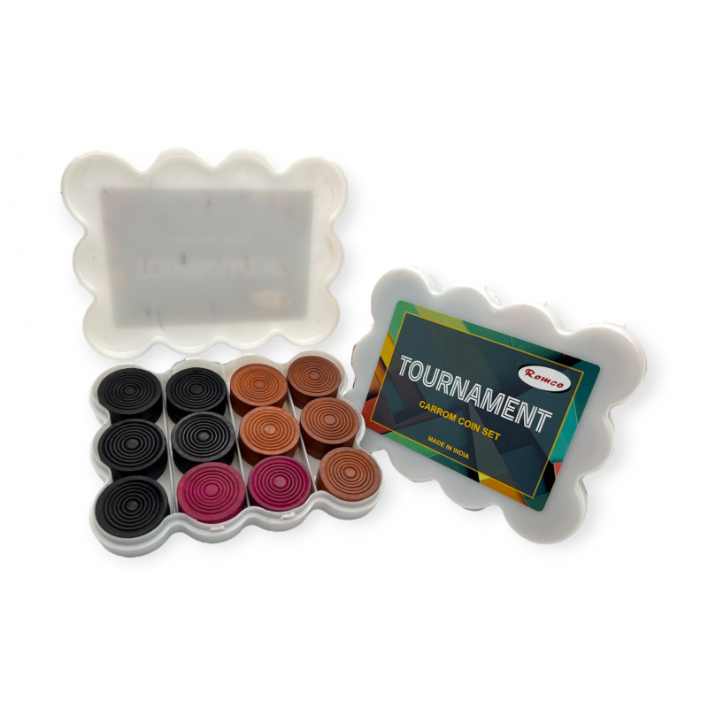 ROMCO Wooden Carrom Men - Tournament