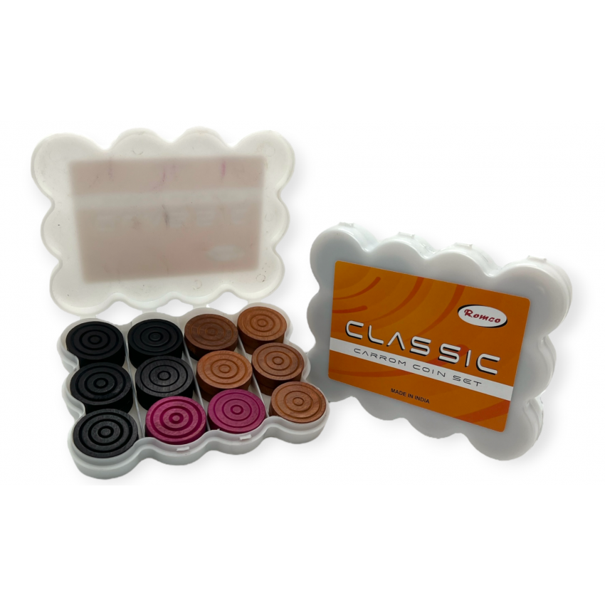 ROMCO Wooden Carrom Men - Classic