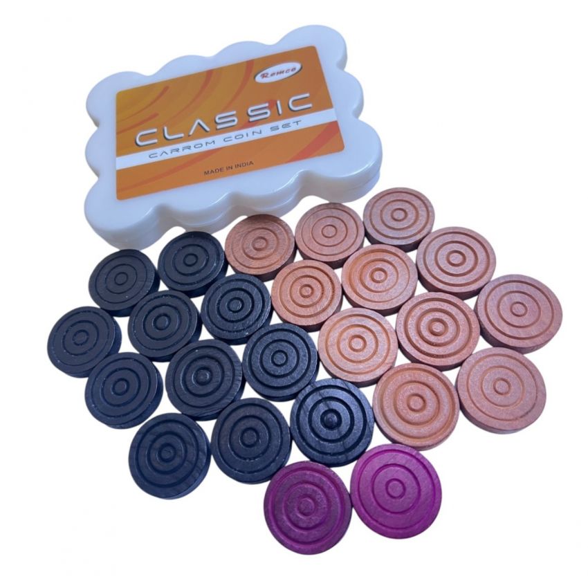 ROMCO Wooden Carrom Men - Classic