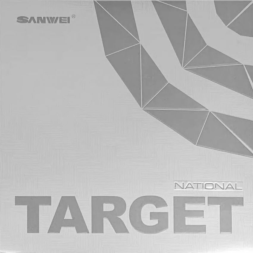 Sanwei Table Tennis Rubber Target National (Black/Red)