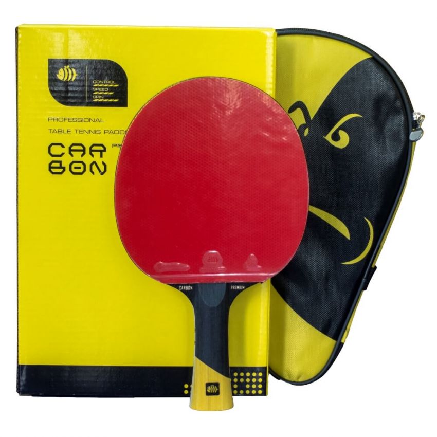 BravoBee Carbon Professional Table Tennis Bat with Cover