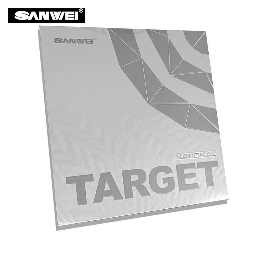 Sanwei Table Tennis Rubber Target National (Black/Red)
