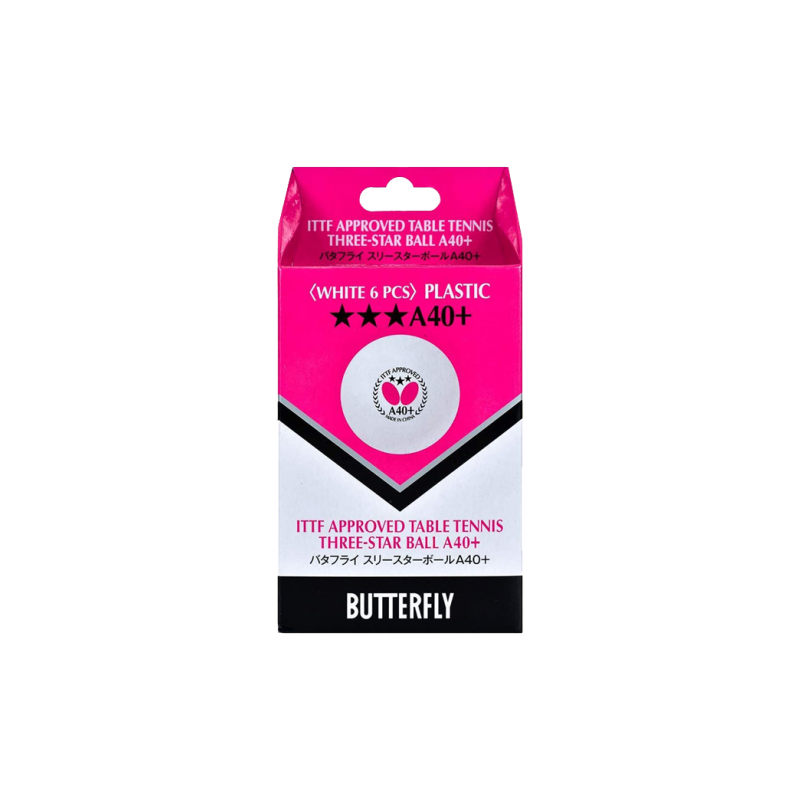 Butterfly A40+ 3-Star Ball (6pcs/box)